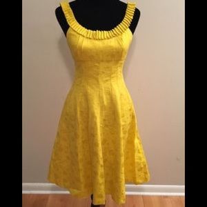 Maggy London Yellow A-line Dress